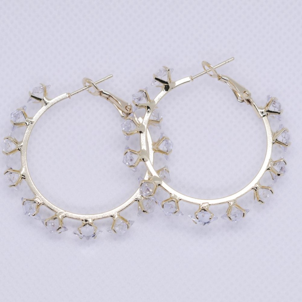 Gold plated Hook Earrings - Picture 3 of 6